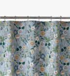 Percale Shower Curtain - Strawberry Fields Slate