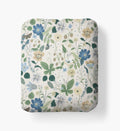 Percale Fitted Sheet - Strawberry Fields Beige