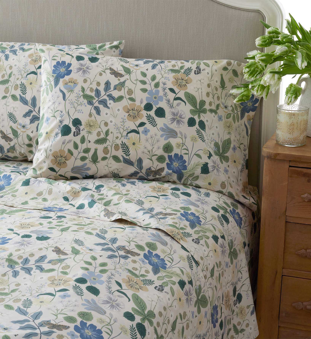 Percale Sheet Set - Strawberry Fields Beige