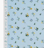 Ditsy Dahlia Cotton Fabric - Blue