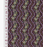 Wildwood Vines Cotton Metallic Fabric - Aubergine