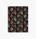 Posy Cotton Fabric - Black