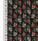 Posy Cotton Fabric - Black