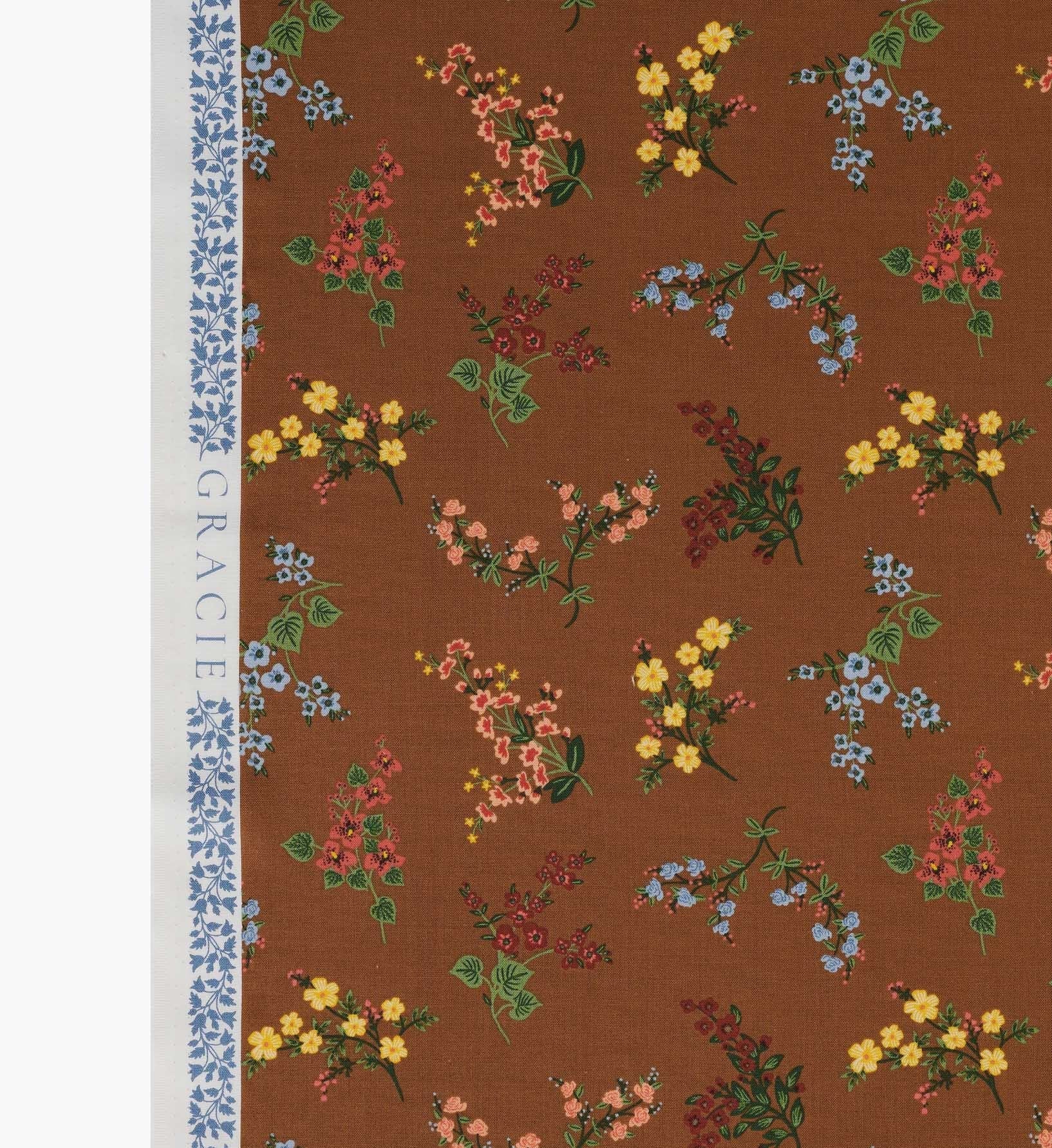 Amelia Cotton Fabric - Clay