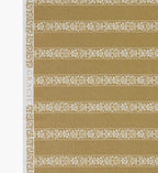 Estee Stripe Cotton Fabric - Orche