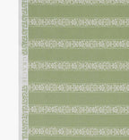 Estee Stripe Cotton Fabric - Sage