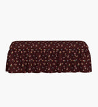 Surrey Dining Bench - Ditsy Dahlia Burgundy