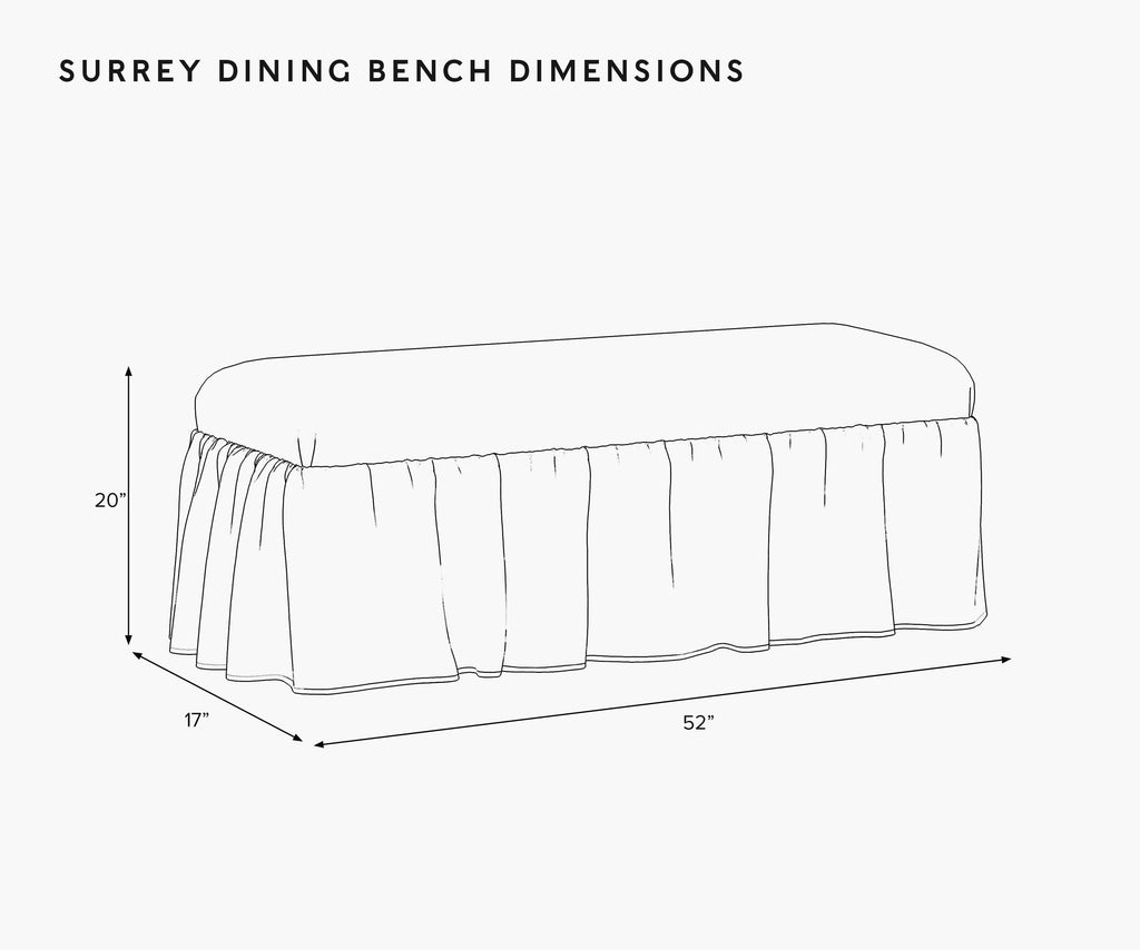 Surrey Dining Bench - Garden Party