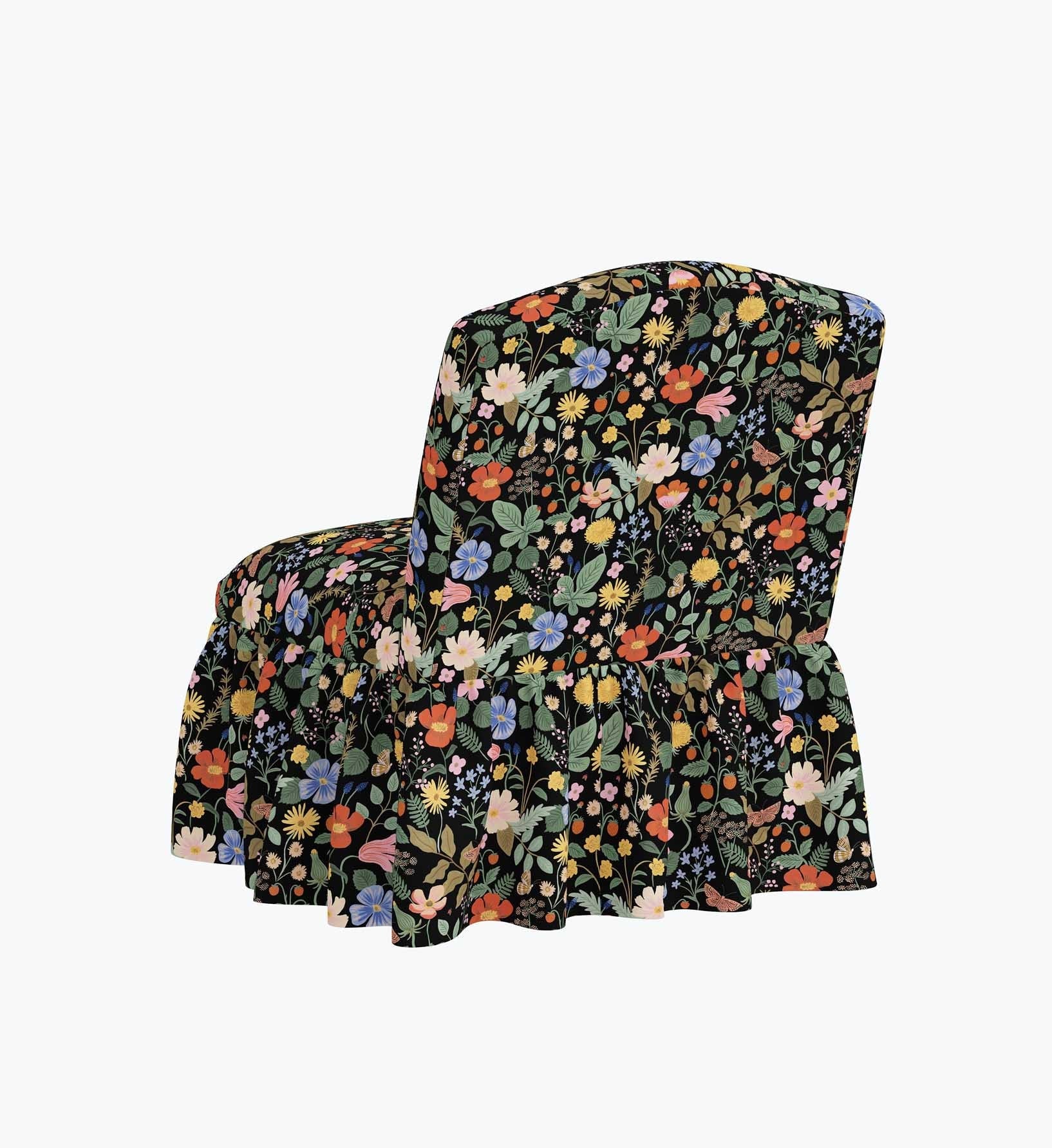 Edie Slipper Chair - Strawberry Fields