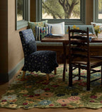 Louise Slipcover Dining Chair - Ditsy Dahlia Navy