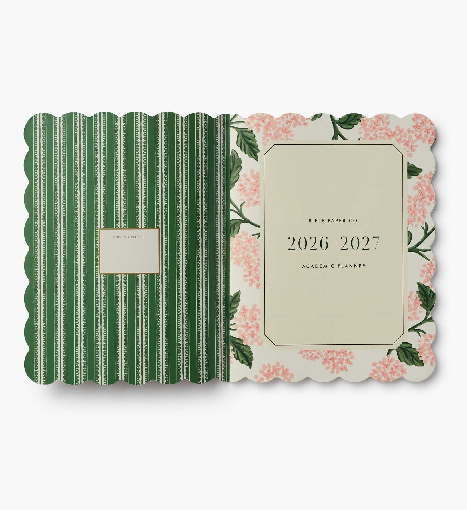 2026-2027 12-Month Academic Appointment Notebook - Pink Hydrangea