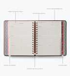 2026-2027 17-Month Academic Covered Spiral Planner - Ladies Night Book Club