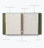 2026-2027 17-Month Academic Covered Spiral Planner - Paisley