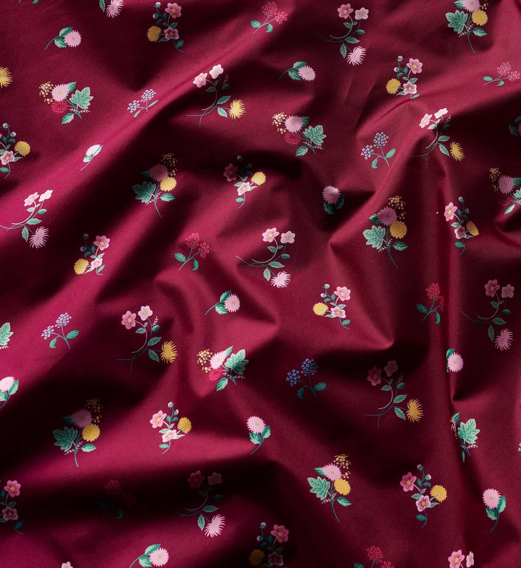 Packable Rain Poncho - Ditsy Dahlia