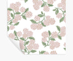 Hydrangea Peel & Stick Wallpaper - Pink & White