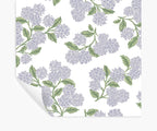 Hydrangea Peel & Stick Wallpaper - Lilac & White