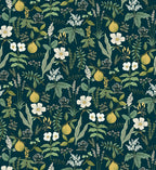 Herb Garden Peel & Stick Wallpaper - Navy