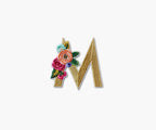 Monogram Embroidered Sticker Patch