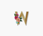 Monogram Embroidered Sticker Patch