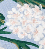 Hydrangea Embellished Pillow - Blue