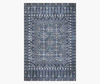 Maison Rosette Power Loomed Rug - Blue