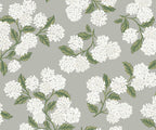 Hydrangea Wallpaper - Grey