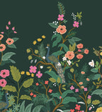 Peacock Wallpaper Mural - Emerald