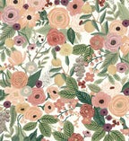 Garden Party Peel & Stick Wallpaper - Burgundy Multi