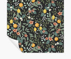 Citrus Grove Peel & Stick Wallpaper - Black